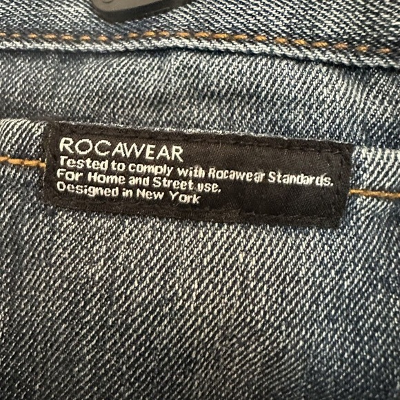 RocaWear Denim Blue Shorts Size 28 Inseam 12 in Loose Fit, Skate, Hip Hop - Picture 11 of 13